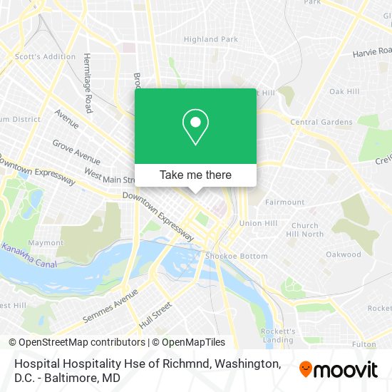 Mapa de Hospital Hospitality Hse of Richmnd