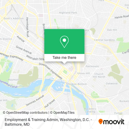 Employment & Training Admin map