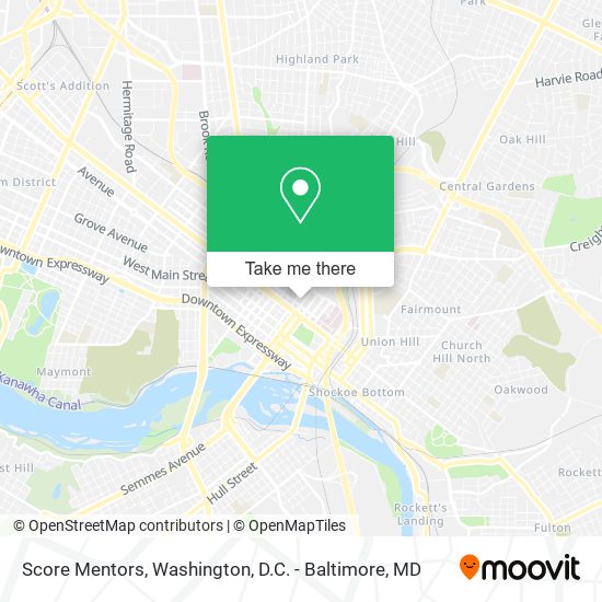 Score Mentors map