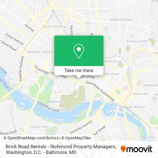 Mapa de Brick Road Rentals - Richmond Property Managers