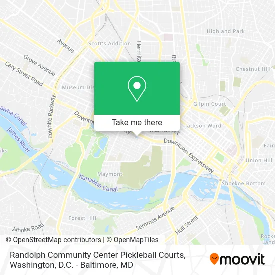 Randolph Community Center Pickleball Courts map