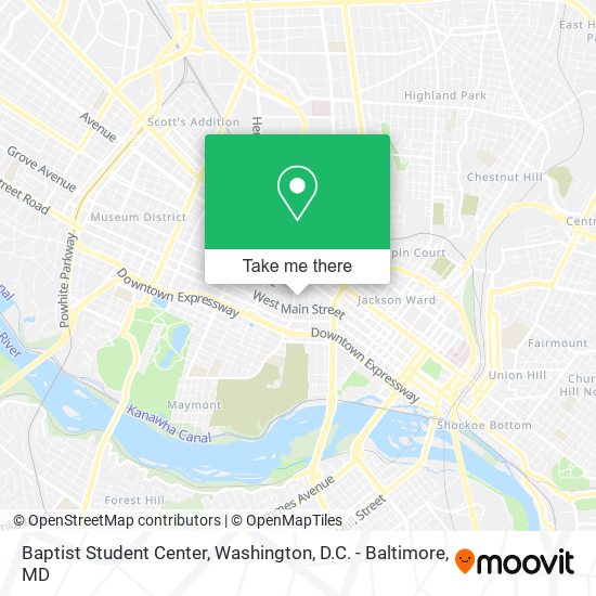 Baptist Student Center map