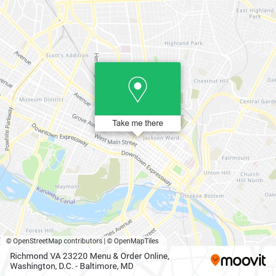 Richmond VA 23220 Menu & Order Online map