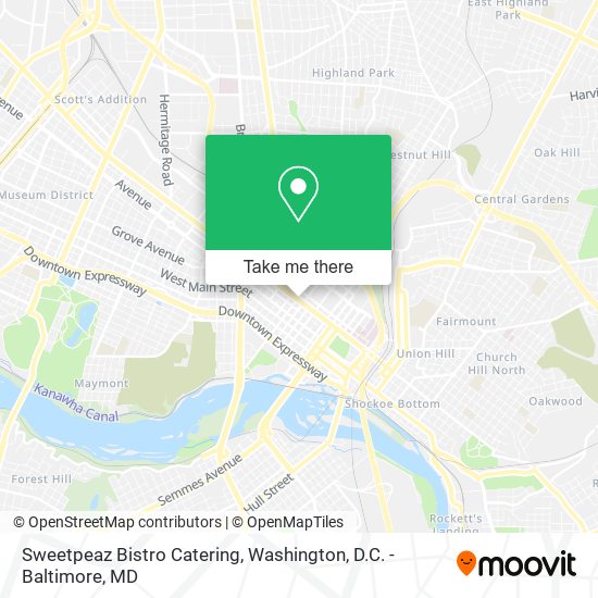 Sweetpeaz Bistro Catering map