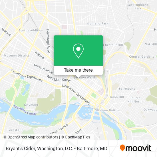 Bryant's Cider map