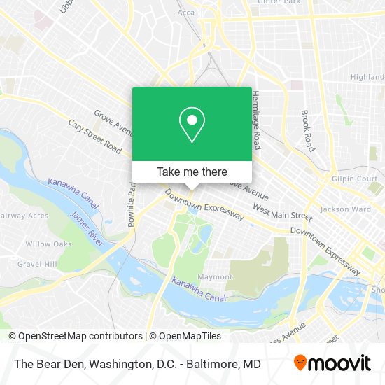 The Bear Den map