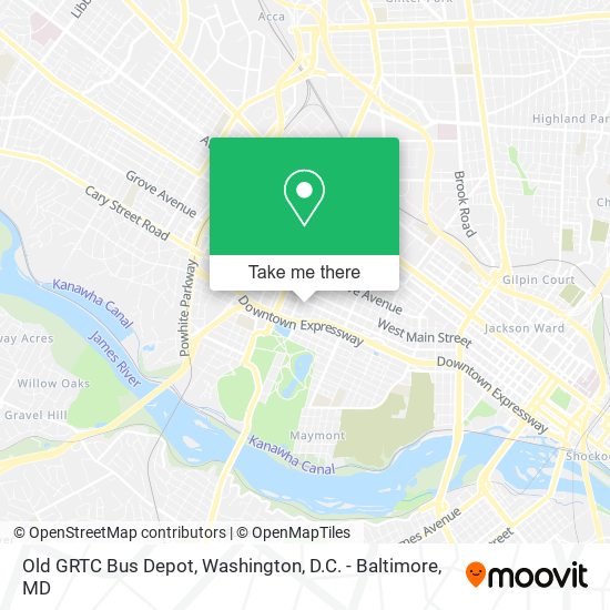 Mapa de Old GRTC Bus Depot
