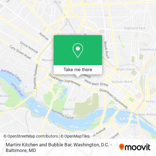 Martini Kitchen and Bubble Bar map