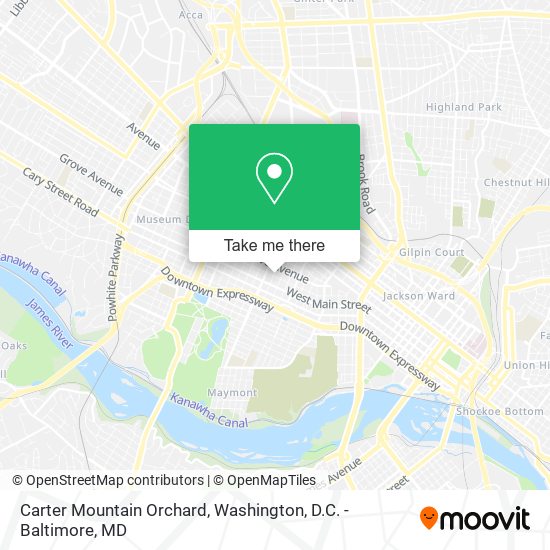 Carter Mountain Orchard map