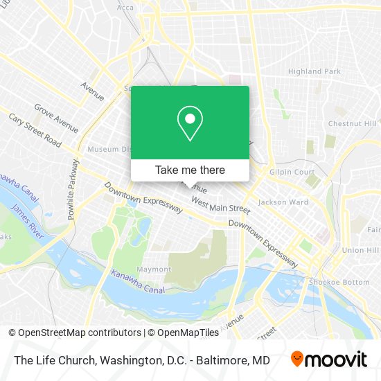 The Life Church map