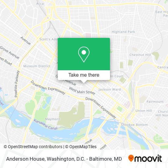 Anderson House map