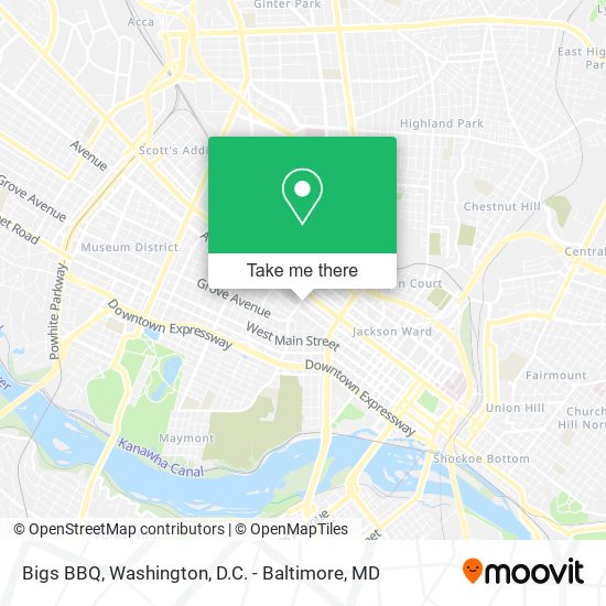 Bigs BBQ map
