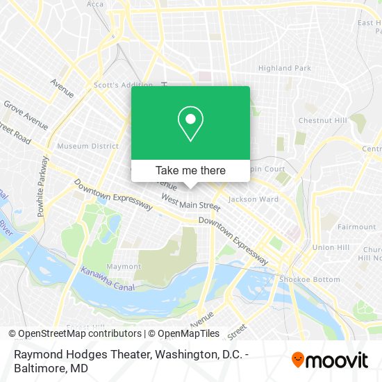 Mapa de Raymond Hodges Theater