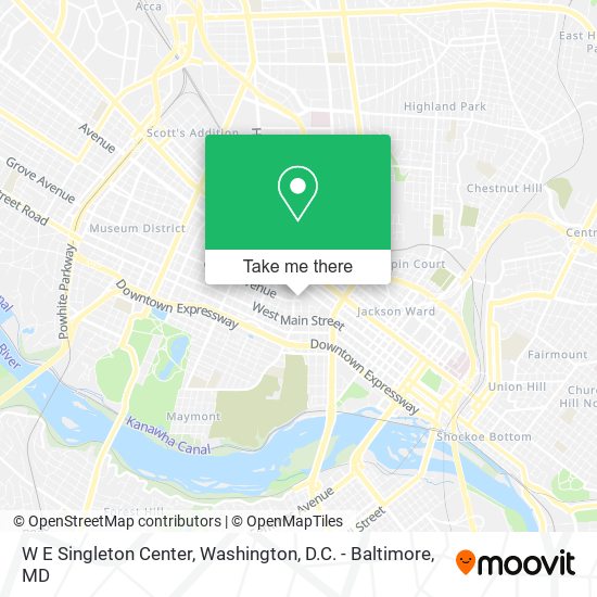 W E Singleton Center map