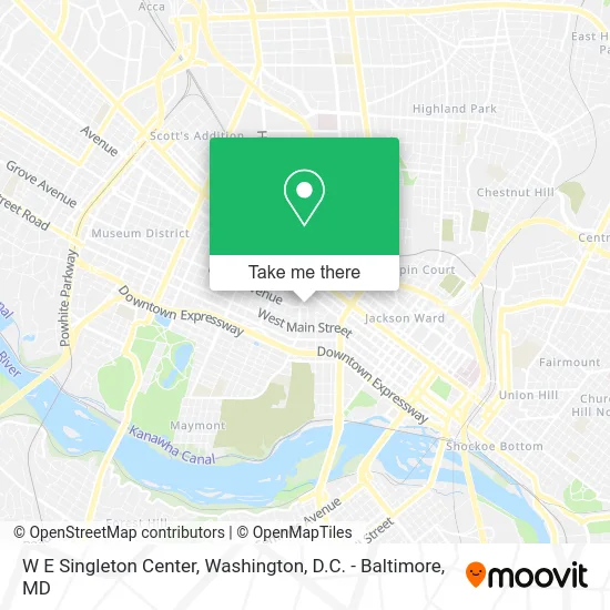 W E Singleton Center map