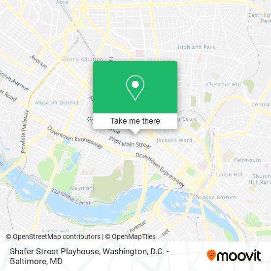 Shafer Street Playhouse map