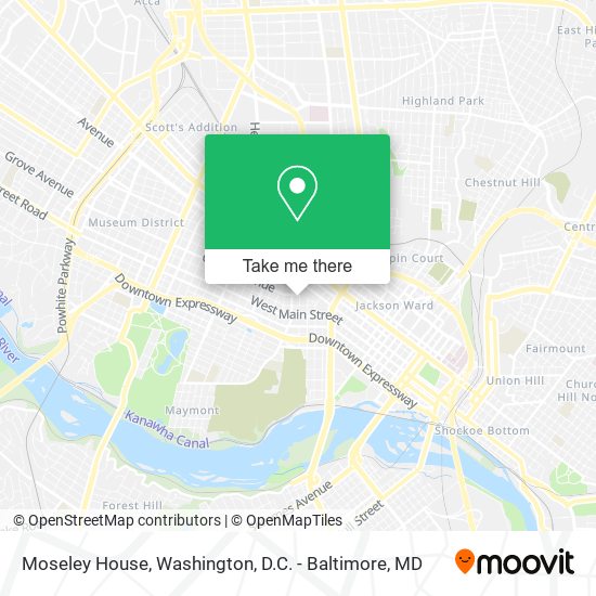 Mapa de Moseley House