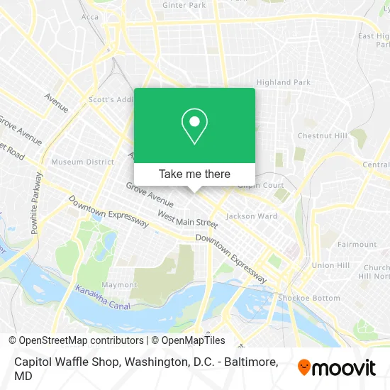 Capitol Waffle Shop map