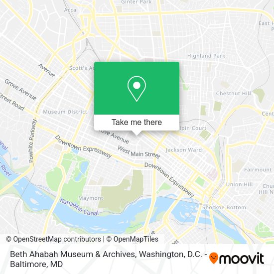 Mapa de Beth Ahabah Museum & Archives