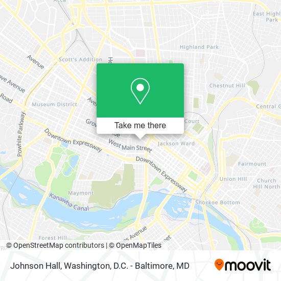 Johnson Hall map