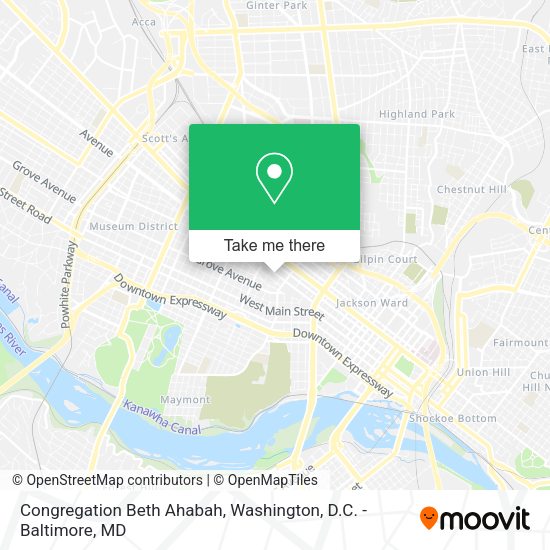 Congregation Beth Ahabah map