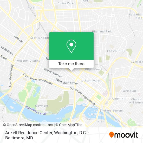 Ackell Residence Center map