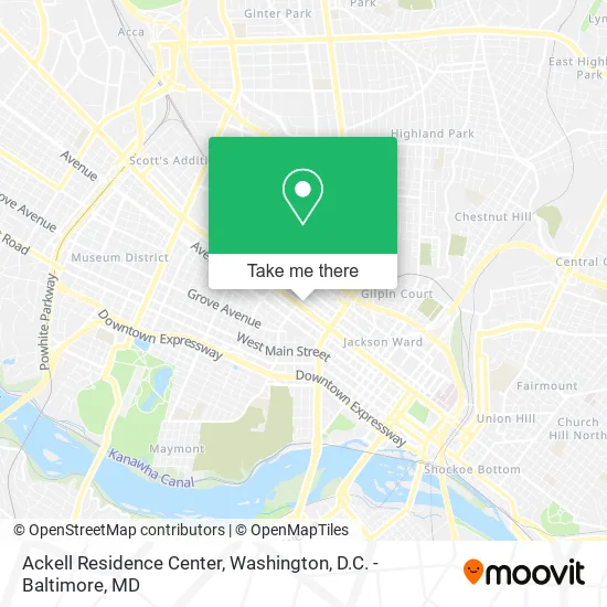 Ackell Residence Center map