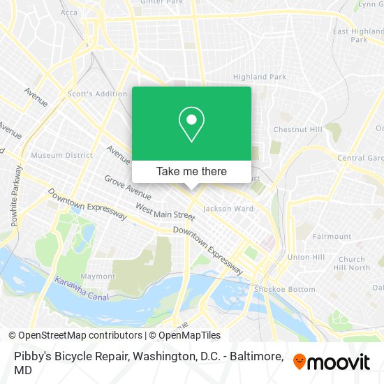 Mapa de Pibby's Bicycle Repair