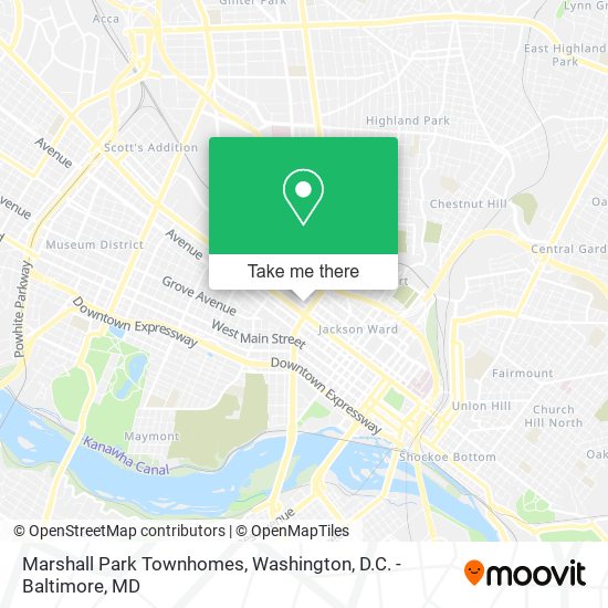 Marshall Park Townhomes map