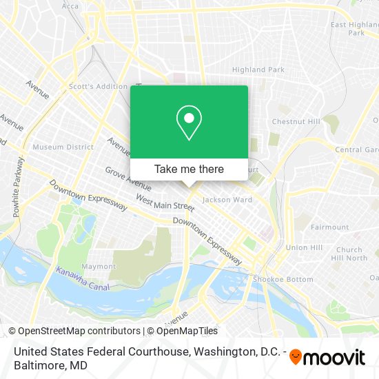 Mapa de United States Federal Courthouse