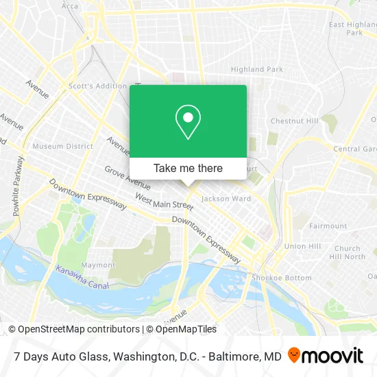 7 Days Auto Glass map