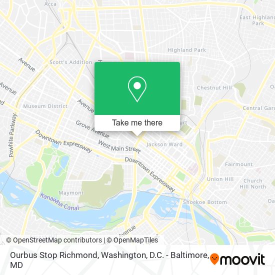 Ourbus Stop Richmond map
