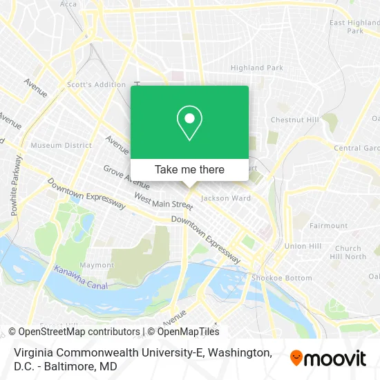 Virginia Commonwealth University-E map