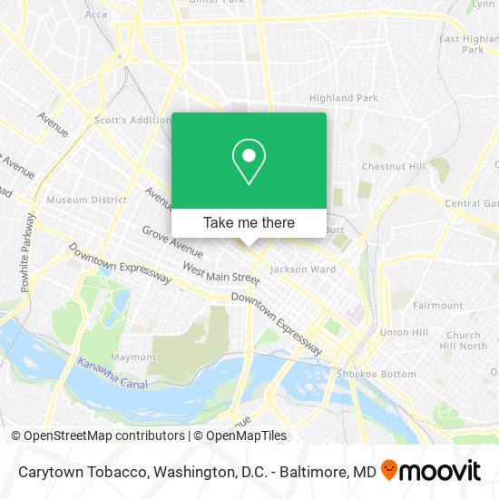 Carytown Tobacco map