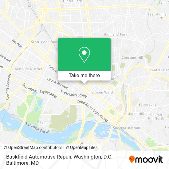 Baskfield Automotive Repair map