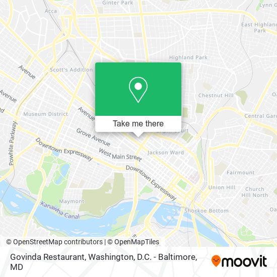 Govinda Restaurant map