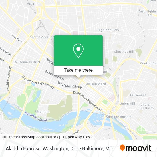 Aladdin Express map