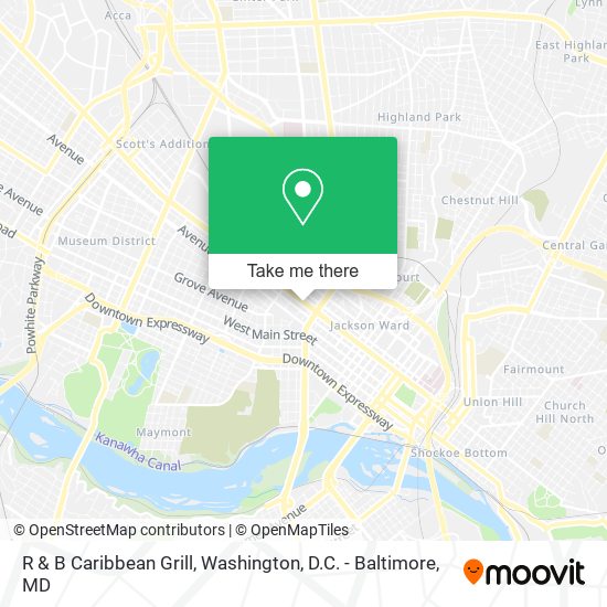 R & B Caribbean Grill map