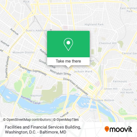 Facilities and Financial Services Building map