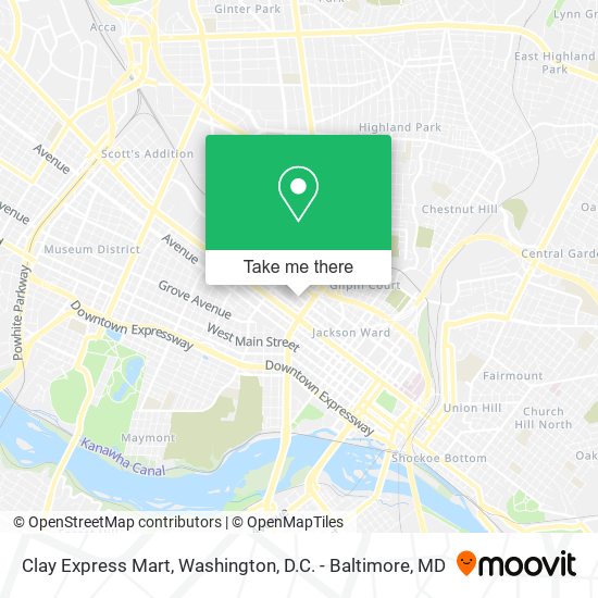 Clay Express Mart map