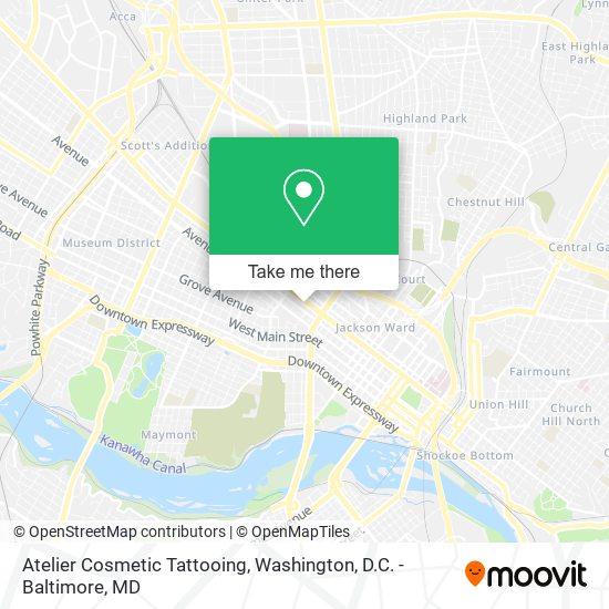 Atelier Cosmetic Tattooing map