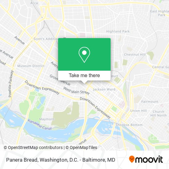 Panera Bread map