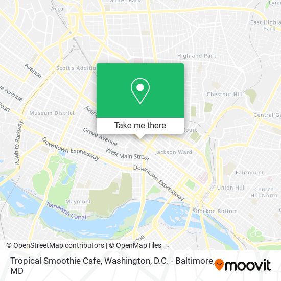 Tropical Smoothie Cafe map