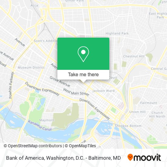 Bank of America map