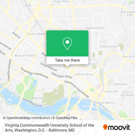 Mapa de Virginia Commonwealth University School of the Arts