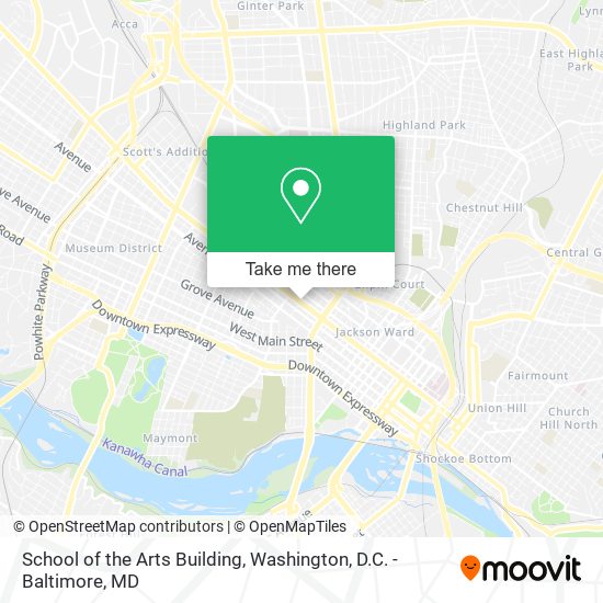 Mapa de School of the Arts Building