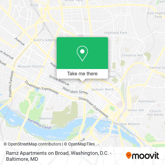 Mapa de Ramz Apartments on Broad