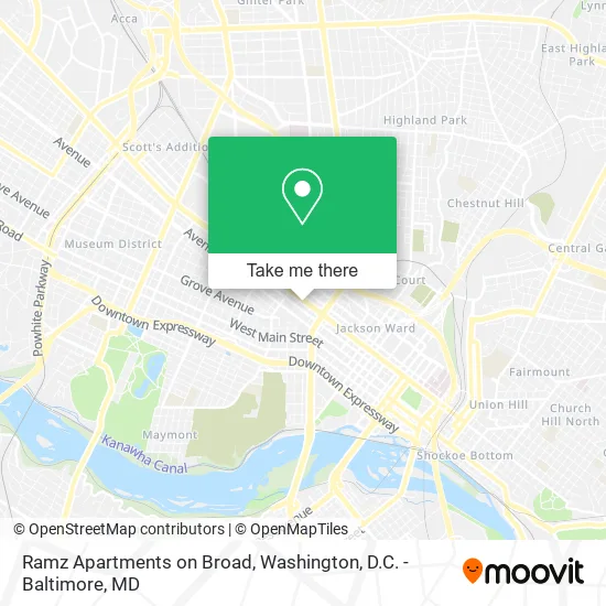 Mapa de Ramz Apartments on Broad