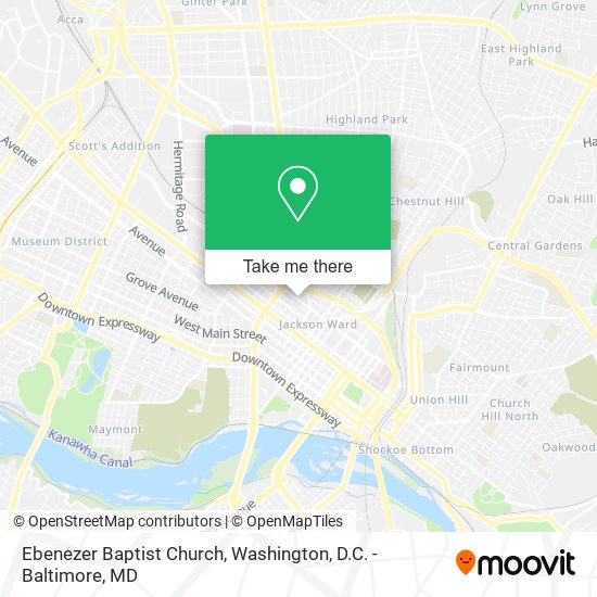 Mapa de Ebenezer Baptist Church