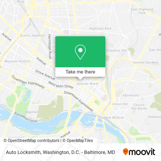 Auto Locksmith map